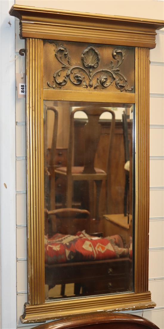 A Regency style giltwood pier glass H.90cm